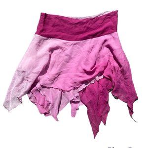 Early 2000s vintage mid ride soft pink mini skirt